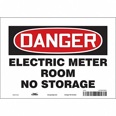 Safety Sign 7 in x 10 in Vinyl