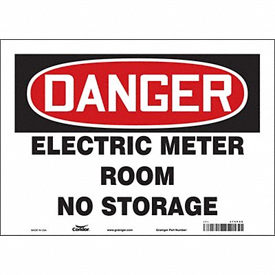Safety Sign 10 inx14 in Vinyl