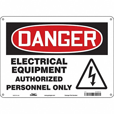 Safety Sign 10 inx14 in Polyethylene