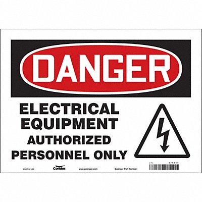 Safety Sign 10 inx14 in Vinyl