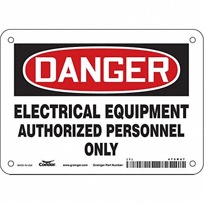 Safety Sign 5 inx7 in Vinyl
