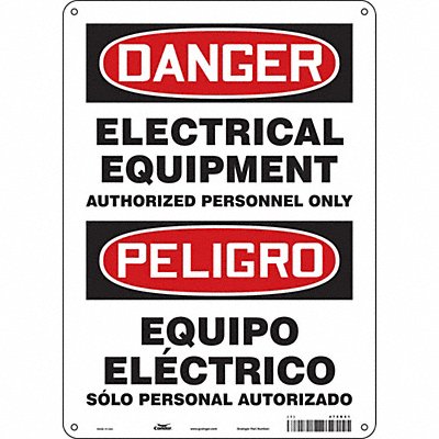 Safety Sign 14 in x 10 in Aluminum