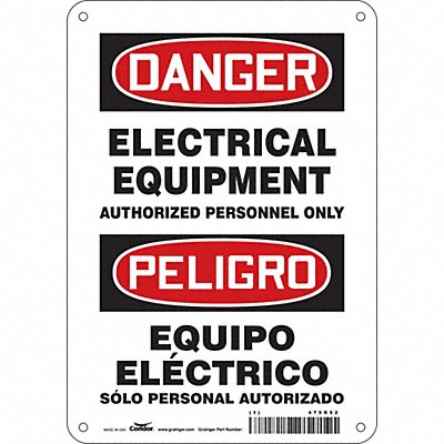 Safety Sign 10 inx7 in Polyethylene
