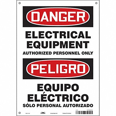 Safety Sign 14 in x 10 in Vinyl