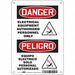Safety Sign 10 in x 7 in Aluminum