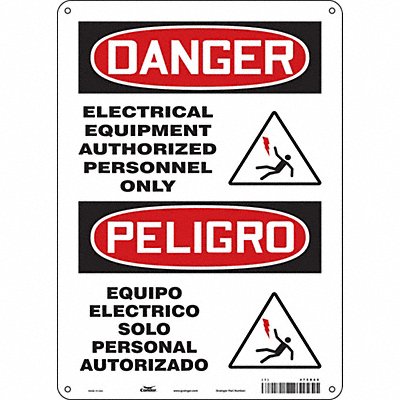 Safety Sign 14 inx10 in Polyethylene