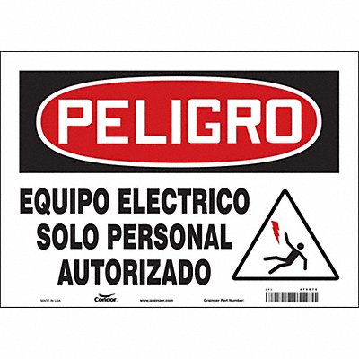 Safety Sign 10 in x 14 in Vinyl