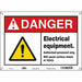Safety Sign 10 inx14 in Polyethylene
