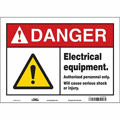 Safety Sign 10 inx14 in Vinyl