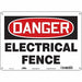 Safety Sign 10 in x 14 in Aluminum