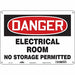 Safety Sign 10 inx14 in Polyethylene