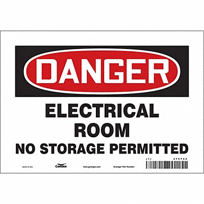 Safety Sign 7 inx10 in Vinyl