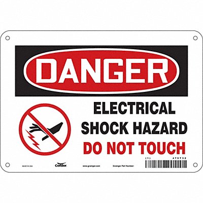 Safety Sign 7 inx10 in Polyethylene