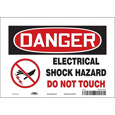 Safety Sign 7 inx10 in Vinyl