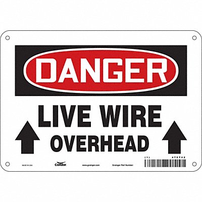 Safety Sign 7 in x 10 in Aluminum