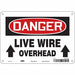 Safety Sign 7 inx10 in Polyethylene