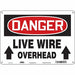 Safety Sign 10 inx14 in Polyethylene