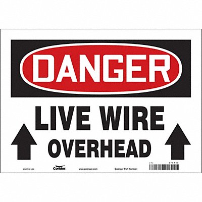 Safety Sign 10 in x 14 in Vinyl
