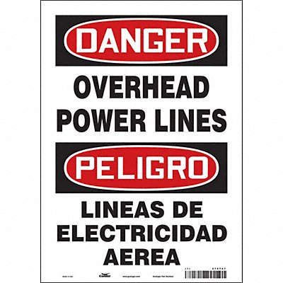 Safety Sign 14 in x 10 in Vinyl