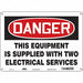 Safety Sign 10 in x 14 in Aluminum