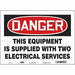 Safety Sign 10 in x 14 in Vinyl