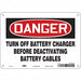 Safety Sign 7 in x 10 in Aluminum