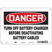 Safety Sign 7 in x 10 in Polyethylene