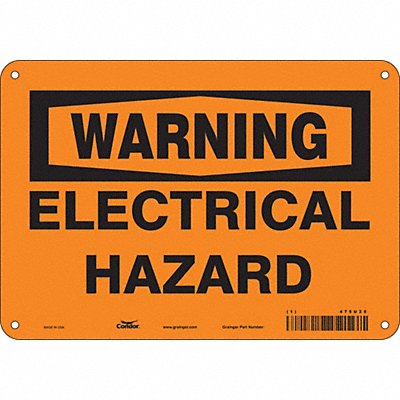Safety Sign 7 in x 10 in Aluminum