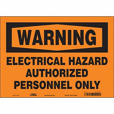 Safety Sign 10 inx14 in Vinyl