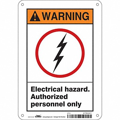 Safety Sign 10 inx7 in Polyethylene