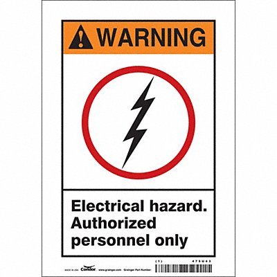 Safety Sign 10 inx7 in Vinyl