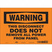 Safety Sign 7 in x 10 in Vinyl