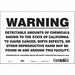 Safety Sign 10 Wx7 H 0.004 Thickness