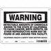 Safety Sign 10 Wx7 H 0.055 Thickness