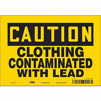 Safety Sign 7 in x 10 in Vinyl