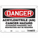 Safety Sign 7 in x 10 in Polyethylene