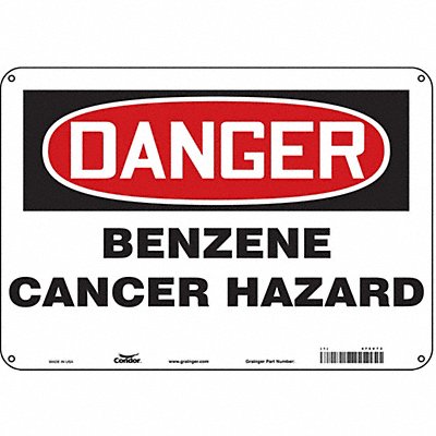 Safety Sign 7 in x 10 in Polyethylene