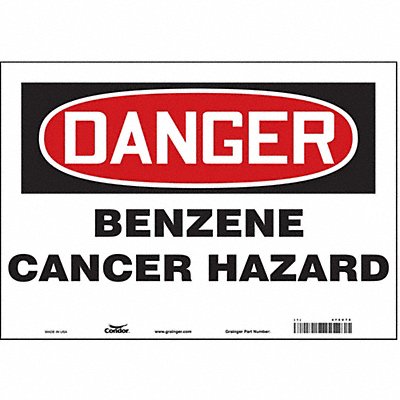 Safety Sign 7 inx10 in Vinyl