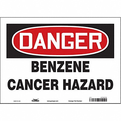 Safety Sign 10 in x 14 in Vinyl