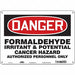 Safety Sign 10 inx14 in Polyethylene