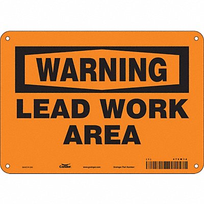 Safety Sign 7 in x 10 in Aluminum