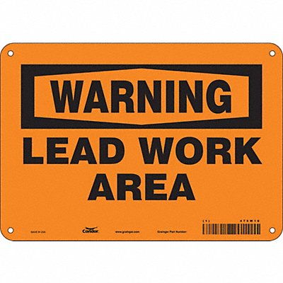 Safety Sign 7 inx10 in Polyethylene