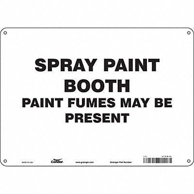 Safety Sign 10 inx14 in Polyethylene