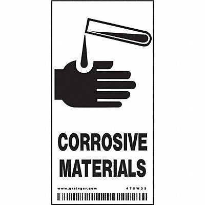 Safety Sign 4 in x 2 in Vinyl PK25