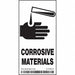 Safety Sign 4 in x 2 in Vinyl PK25