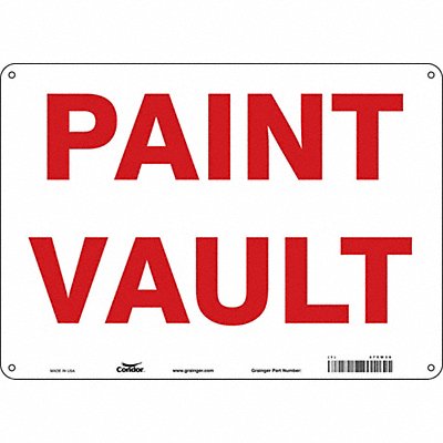 Safety Sign 10 in x 14 in Polyethylene
