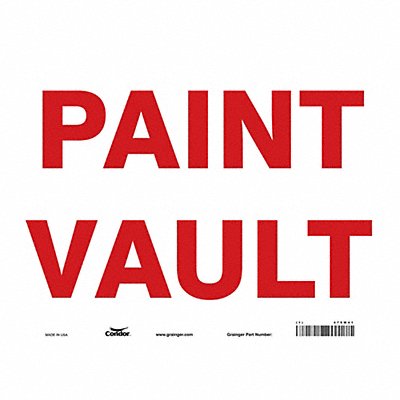Safety Sign 10 in x 14 in Vinyl