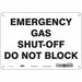 Safety Sign 7 in x 10 in Polyethylene
