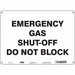 Safety Sign 10 in x 14 in Polyethylene