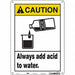 Safety Sign 14 inx10 in Vinyl